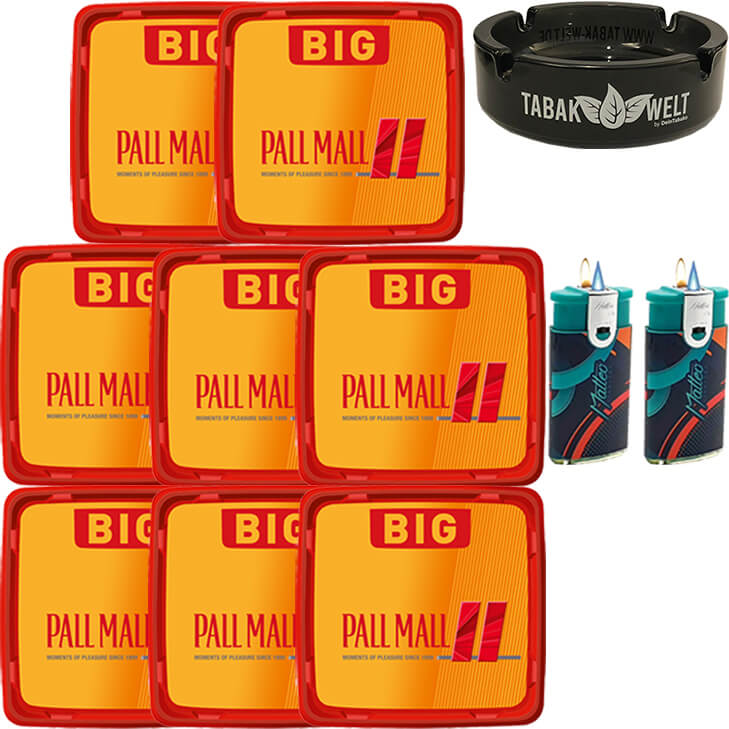 Pall Mall Allround 8 x 120g mit Glasaschenbecher Pall Mall Allround 8 x 120g mit Glasaschenbecher