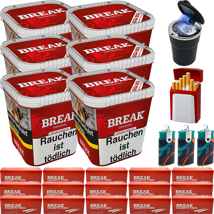 Break Original 6 x 240g mit 3000 Hülsen Break Original 6 x 240g mit 3000 Hülsen