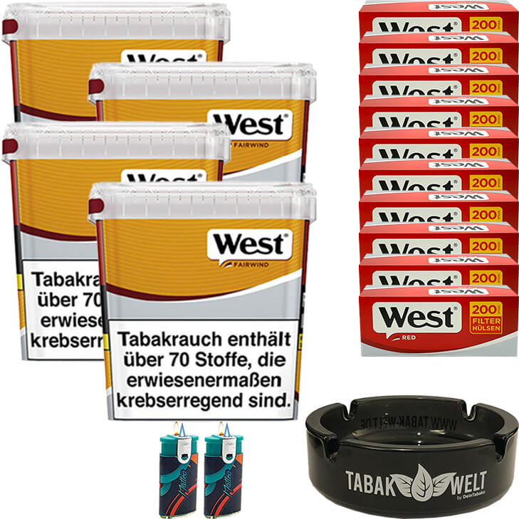 West Yellow Fairwind 4 x 280g mit 2000 King Size Hülsen West Yellow Fairwind 4 x 280g mit 2000 King Size Hülsen