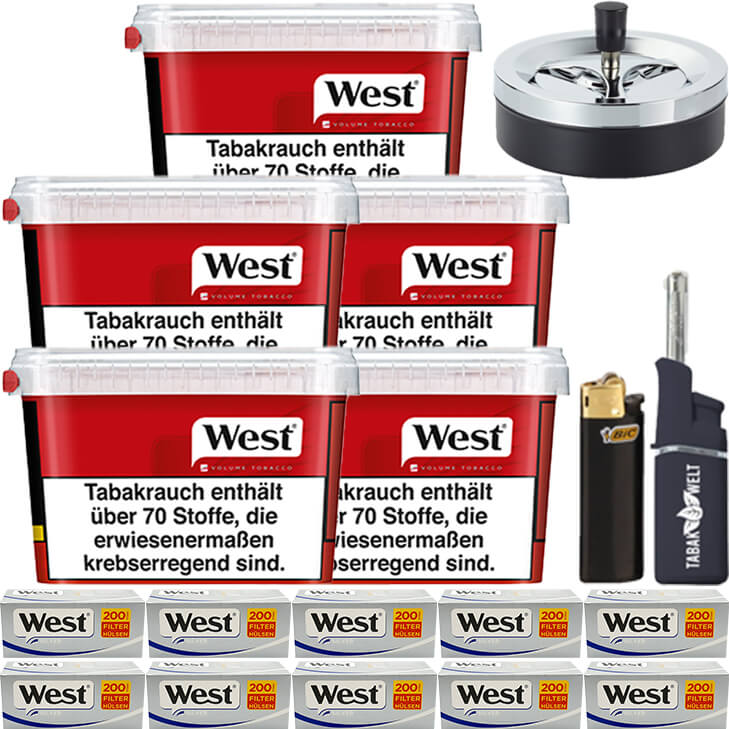 Der beliebte West Tabak zum stopfen ️ auch im Sparpaket