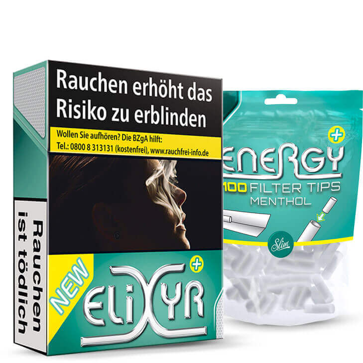 Elixyr Plus Zigaretten 8 x 23 + 200 Energy Menthol...