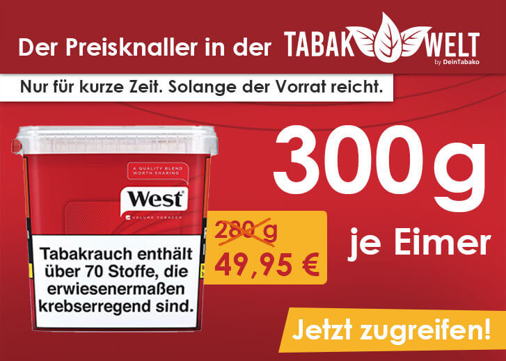 Zigaretten, Tabak online kaufen in der Tabak Welt