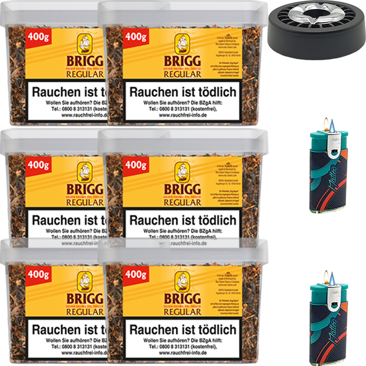 Brigg Regular 6 x 400g mit Aschenbecher Brigg Regular 6 x 400g mit Aschenbecher
