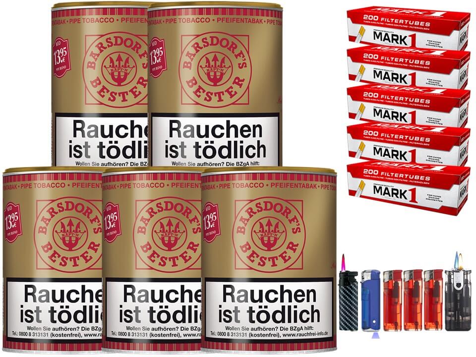 Barsdorf´s Bester Cherry / Red 5 x 160g Pfeifentabak 1000 Filterhülsen Uvm. Barsdorf´s Bester Cherry / Red 5 x 160g Pfeifentabak 1000 Filterhülsen Uvm.