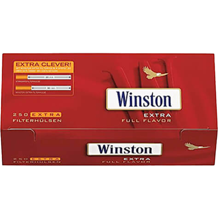 Winston Giant Box 4 x 280g Volumentabak 2000 Winston Extra Filterhülsen Uvm. Winston Giant Box 4 x 280g Volumentabak 2000 Winston Extra Filterhülsen Uvm.