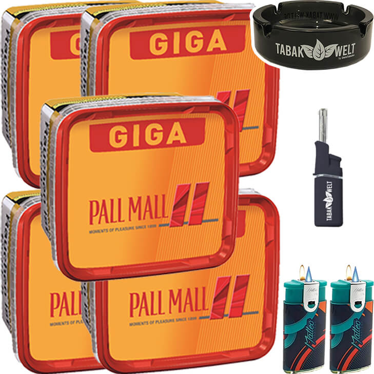 Pall Mall Allround Red 5 x 260g mit Aschenbecher Pall Mall Allround Red 5 x 260g mit Aschenbecher