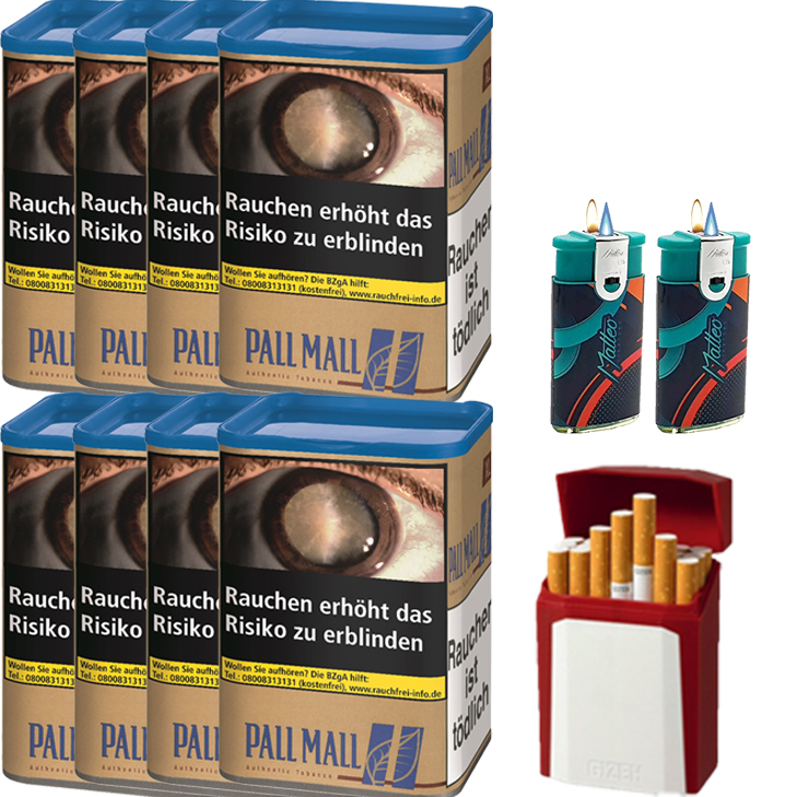 Pall Mall Authentic Blue 8 x 60g mit Etui Pall Mall Authentic Blue 8 x 60g mit Etui