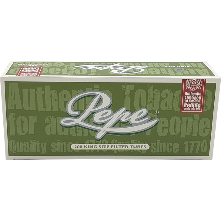 Pepe Rich Green 12 x 85g mit 2000 King Size Hülsen Pepe Rich Green 12 x 85g mit 2000 King Size Hülsen