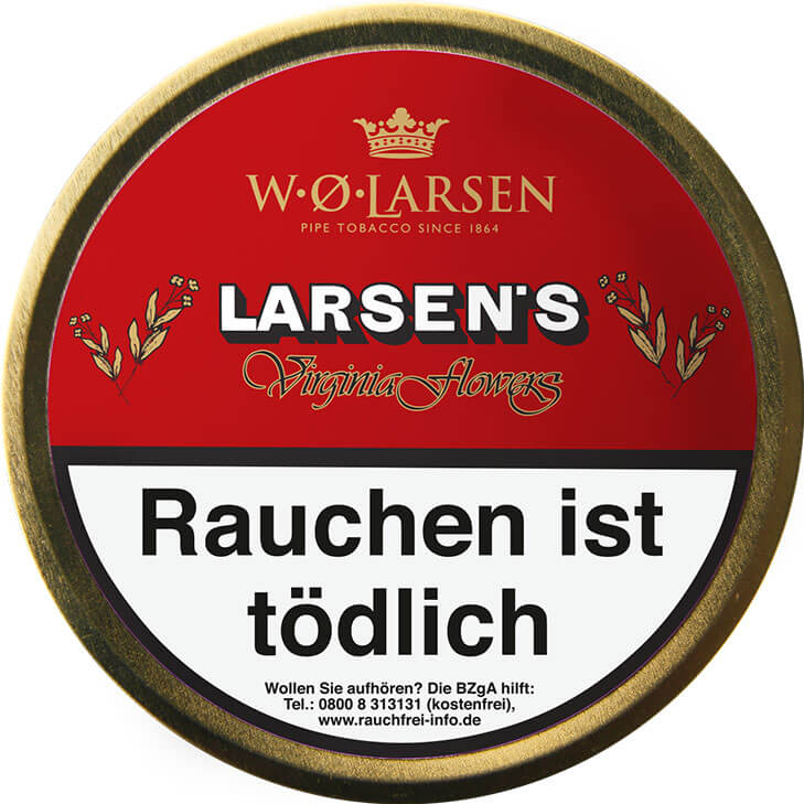 W. O. Larsen Larsen's Virginia Flowers 100g W. O. Larsen Larsen's Virginia Flowers 100g