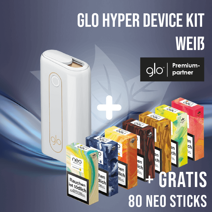 Das Glo Starter Kit inkl. 4 x Neo Sticks gratis