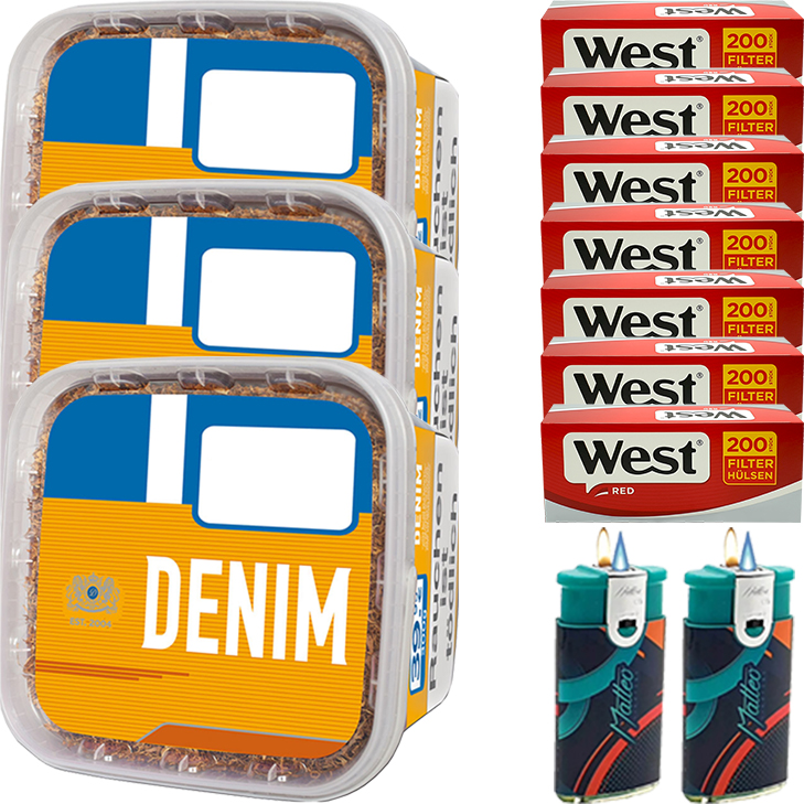 Denim 3 x 290g mit 1400 Red Hülsen Denim 3 x 290g mit 1400 Red Hülsen