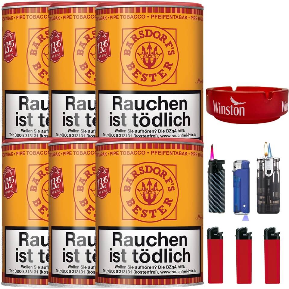 Barsdorf´s Bester Aromatic Mixture 6 x 160g Pfeifentabak Uvm. Barsdorf´s Bester Aromatic Mixture 6 x 160g Pfeifentabak Uvm.
