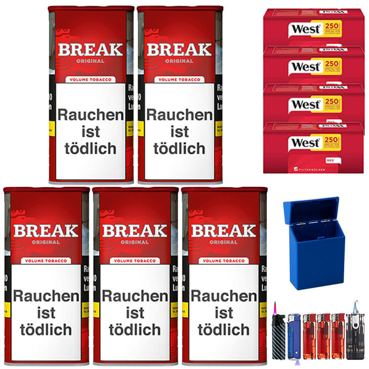Break Original 5 x 120g mit1000 Special Size Hülsen Break Original 5 x 120g mit1000 Special Size Hülsen