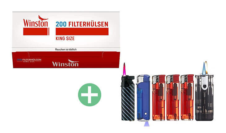 Winston King Size Filterhülsen 25 x 200 Winston King Size Filterhülsen 25 x 200