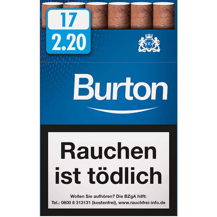 Burton Blue Zigarillos 2,20 € Burton Blue Zigarillos 2,20 €