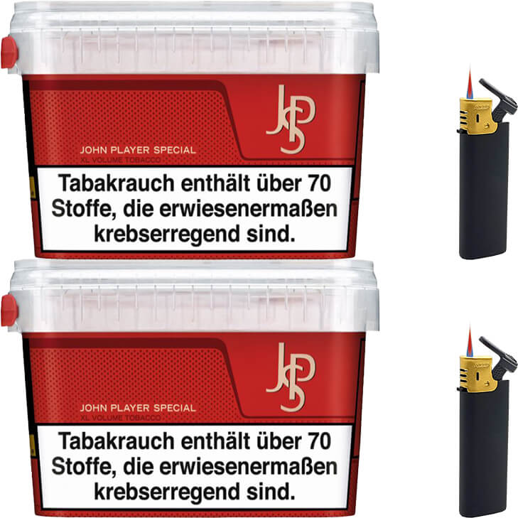 JPS John Player 2 x 160g mit Feuerzeuge JPS John Player 2 x 160g mit Feuerzeuge
