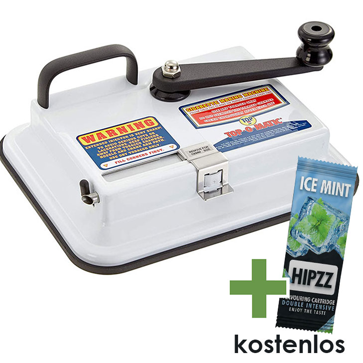 OCB Top-o-Matic Zigarettenstopfmaschine + HIPZZ Ice Mint OCB Top-o-Matic Zigarettenstopfmaschine + HIPZZ Ice Mint
