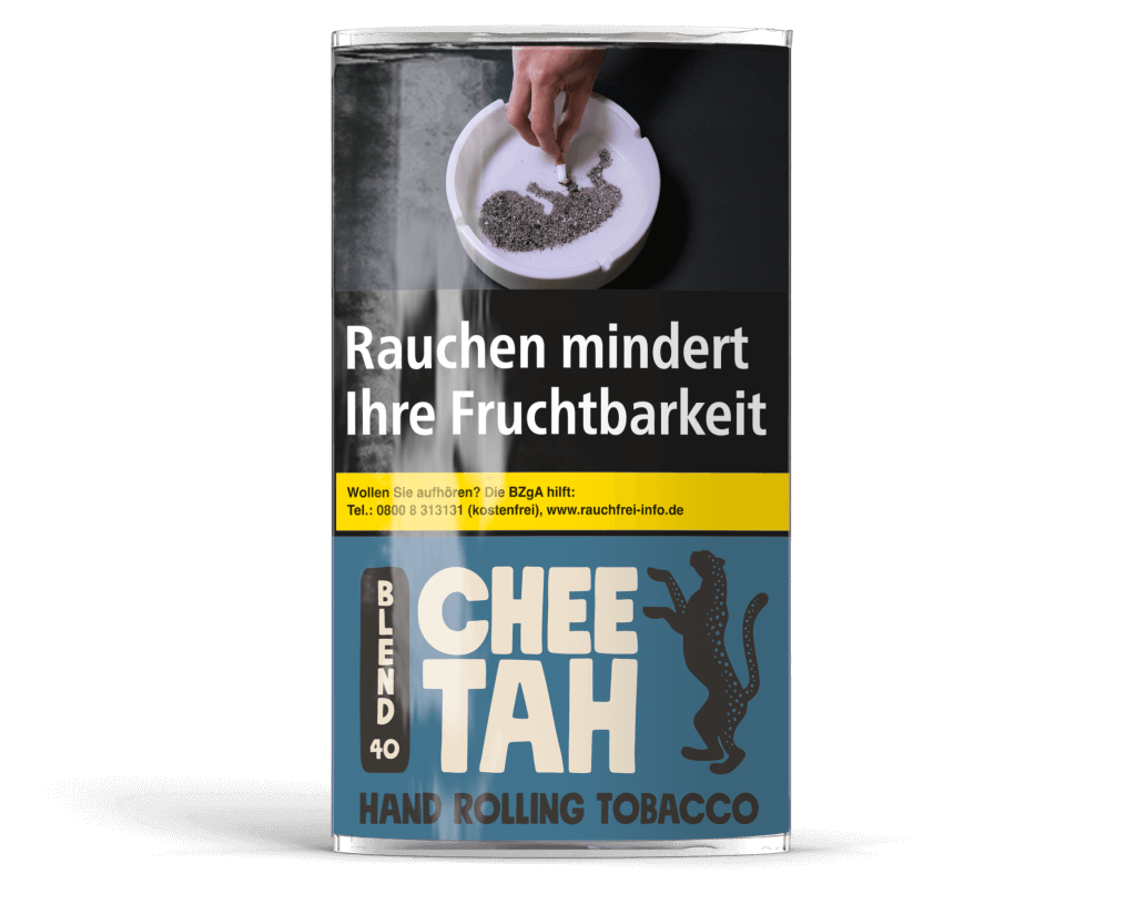 Cheetah Blend 6 beinhaltet 6 % African Dark Fired Tabak. Das verleiht ihm einen milden und leicht rauchigen Geschmack.