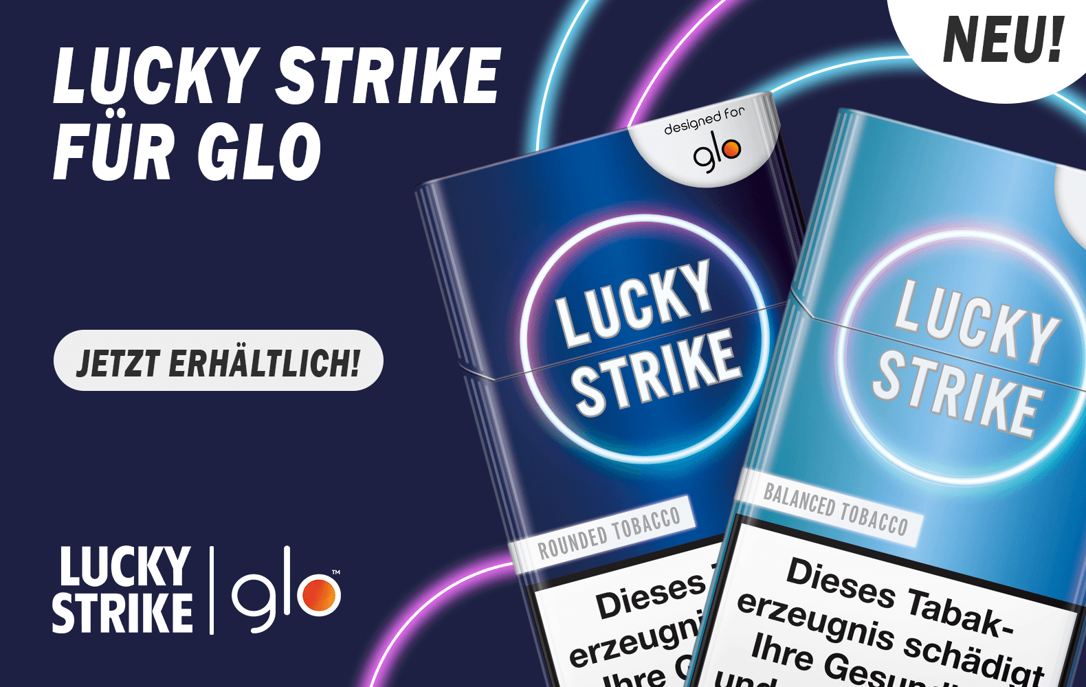 e zigarette lucky strike Lucky Strike for glo Sticks Balanced Tobacco main image 1